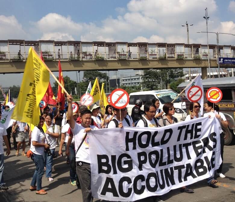 מחאה נגד החברות המזהמות בפיליפינים, 2015